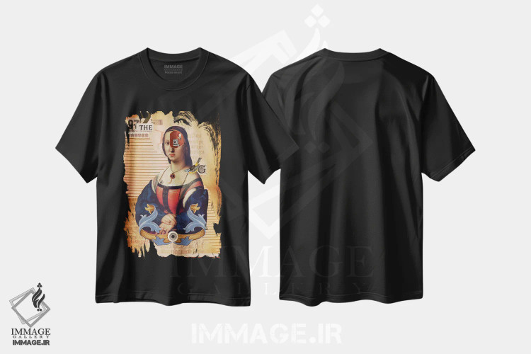 تیشرت مشکی طرح دار – تیشرت فانتزی ,"درون ذهن تو" اثر مارسل لیسبوا immage.ir