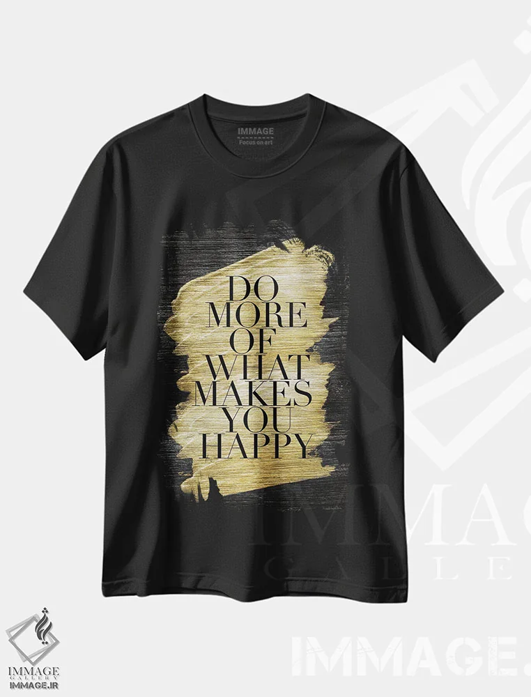 تیشرت مشکی طرح دار – تیشرت انگیزشی ,"زندگی مذهب زده شماره " اثر مرسدس لوپز چارّو فروشگاه ایماژ