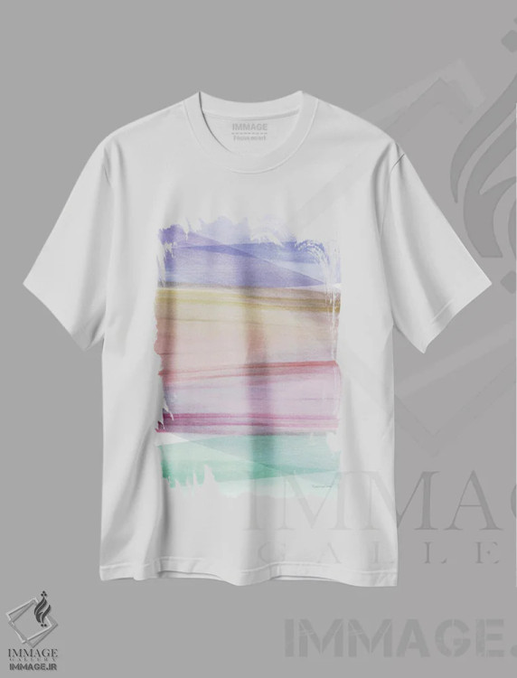تیشرت سفید طرح دار – تیشرت تابستانی ,"تابستان نرم II گرم" اثر مرسدس لوپز چارّو immage.ir