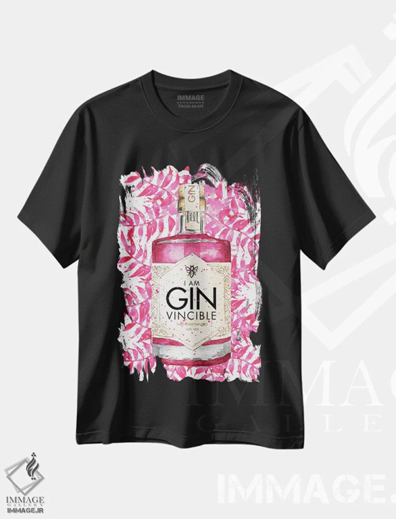 تیشرت مشکی طرح دار – تیشرت فانتزی ,"من جین نشکنم" اثر مرسدس لوپز چارّو فروشگاه ایماژ