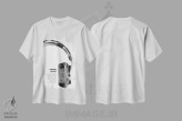 تیشرت سفید طرح دار – تیشرت موسیقی ,"لذت رپرها" اثر مرسدس لوپز چارّو immage.ir