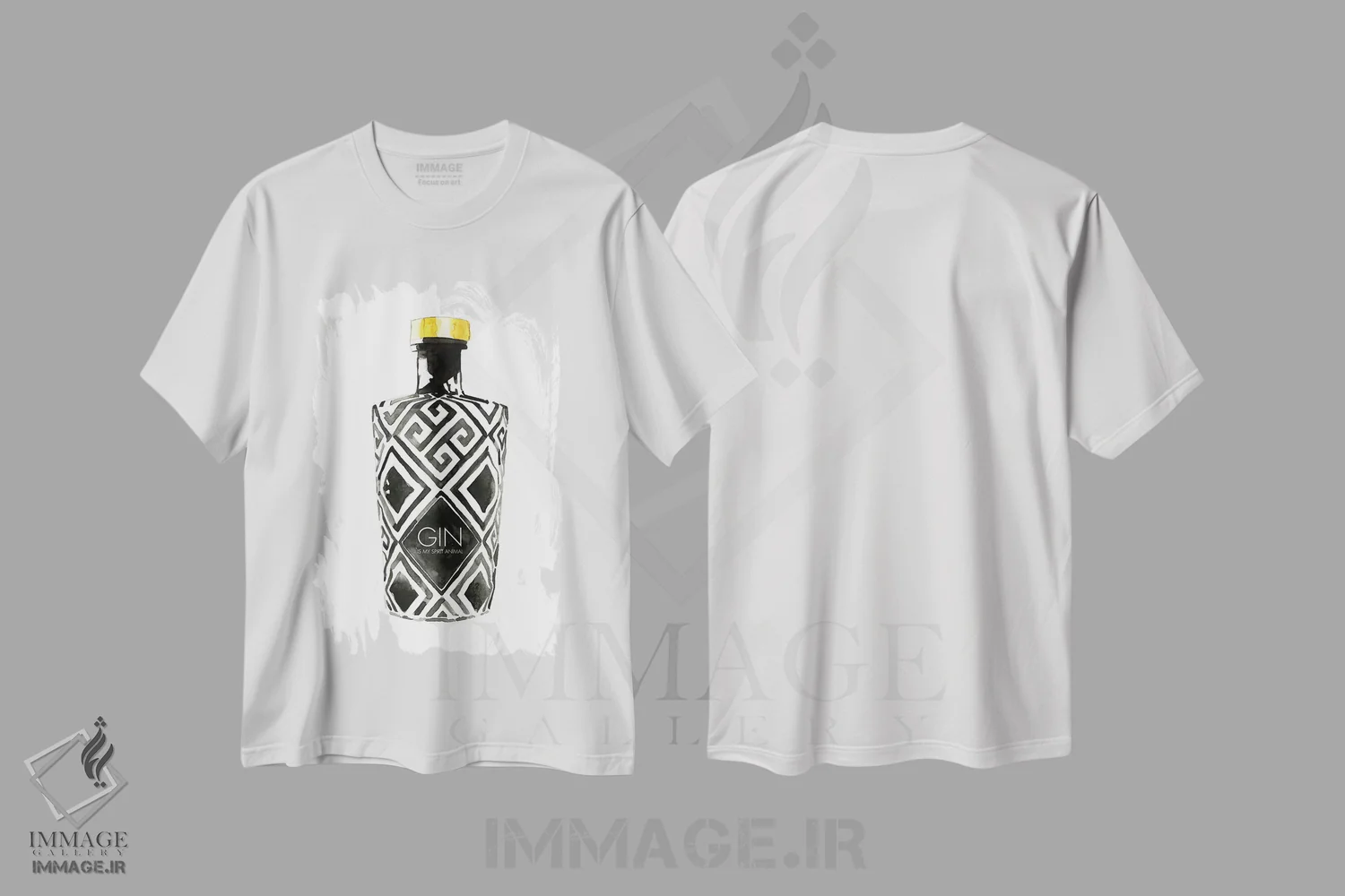 تیشرت سفید طرح دار – تیشرت مینیمالیستی ,جین حیوان روحی من است اثر مرسدس لوپز چارّو immage.ir