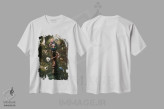تیشرت سفید طرح دار – تیشرت فانتزی ,هماهنگی اثر ملانی دلان immage.ir