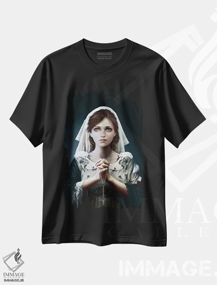 تیشرت مشکی طرح دار – تیشرت هنری ,هیچ چیز مرا نجات نخواهد داد اثر ملانی دلان immage.ir
