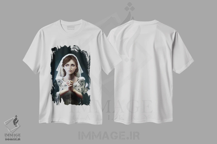 تیشرت سفید طرح دار – تیشرت هنری ,هیچ چیز مرا نجات نخواهد داد اثر ملانی دلان فروشگاه ایماژ
