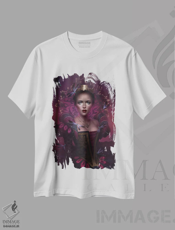 تیشرت سفید طرح دار – تیشرت گرافیکی ,آخرین جاودانه اثر ملانی دلان immage.ir