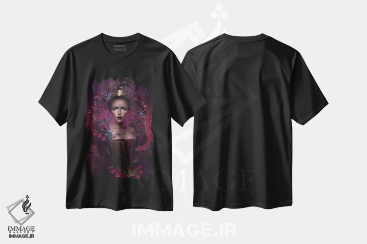 تیشرت مشکی طرح دار – تیشرت گرافیکی ,آخرین جاودانه اثر ملانی دلان فروشگاه ایماژ