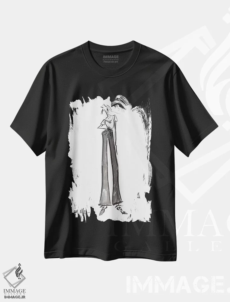 تیشرت مشکی طرح دار – تیشرت انگیزشی ,از پسش برمی آیم اثر ام ال فروشگاه ایماژ