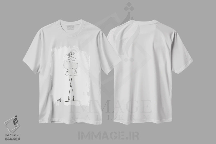 تیشرت سفید طرح دار – تیشرت مد و فشن ,جذابیت اثر ام ال immage.ir