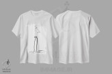 تیشرت سفید طرح دار – تیشرت مینیمال ,جفت من اثر ام ال فروشگاه ایماژ