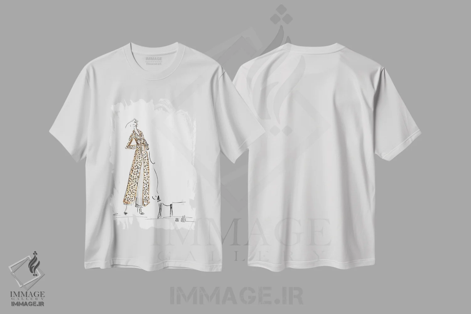 تیشرت سفید طرح دار – تیشرت مد زنانه ,به سمت خیابان پنجم اثر ام ال immage.ir