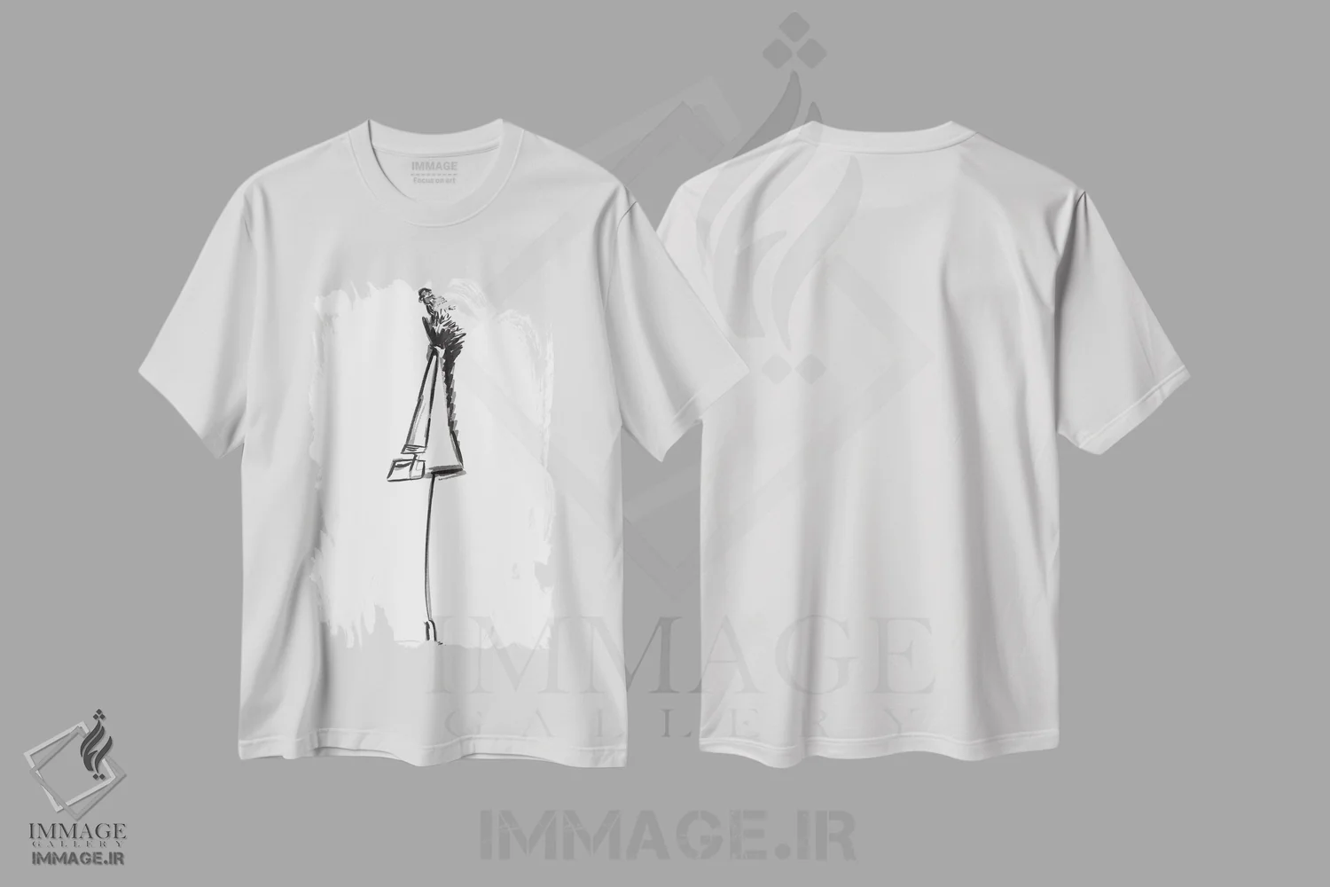 تیشرت سفید طرح دار – تیشرت مد زنانه ,پیش نمایش پاییز اثر ام ال فروشگاه ایماژ