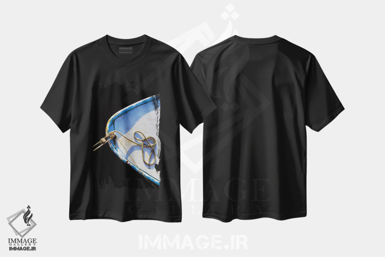 تیشرت مشکی طرح دار – تیشرت طبیعت ,سوار شدن اثر ملیسا مک کلین immage.ir