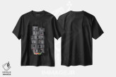 تیشرت مشکی طرح دار – تیشرت تایپوگرافی ,"پایان نزدیک است" اثر ماتیولِه فروشگاه ایماژ