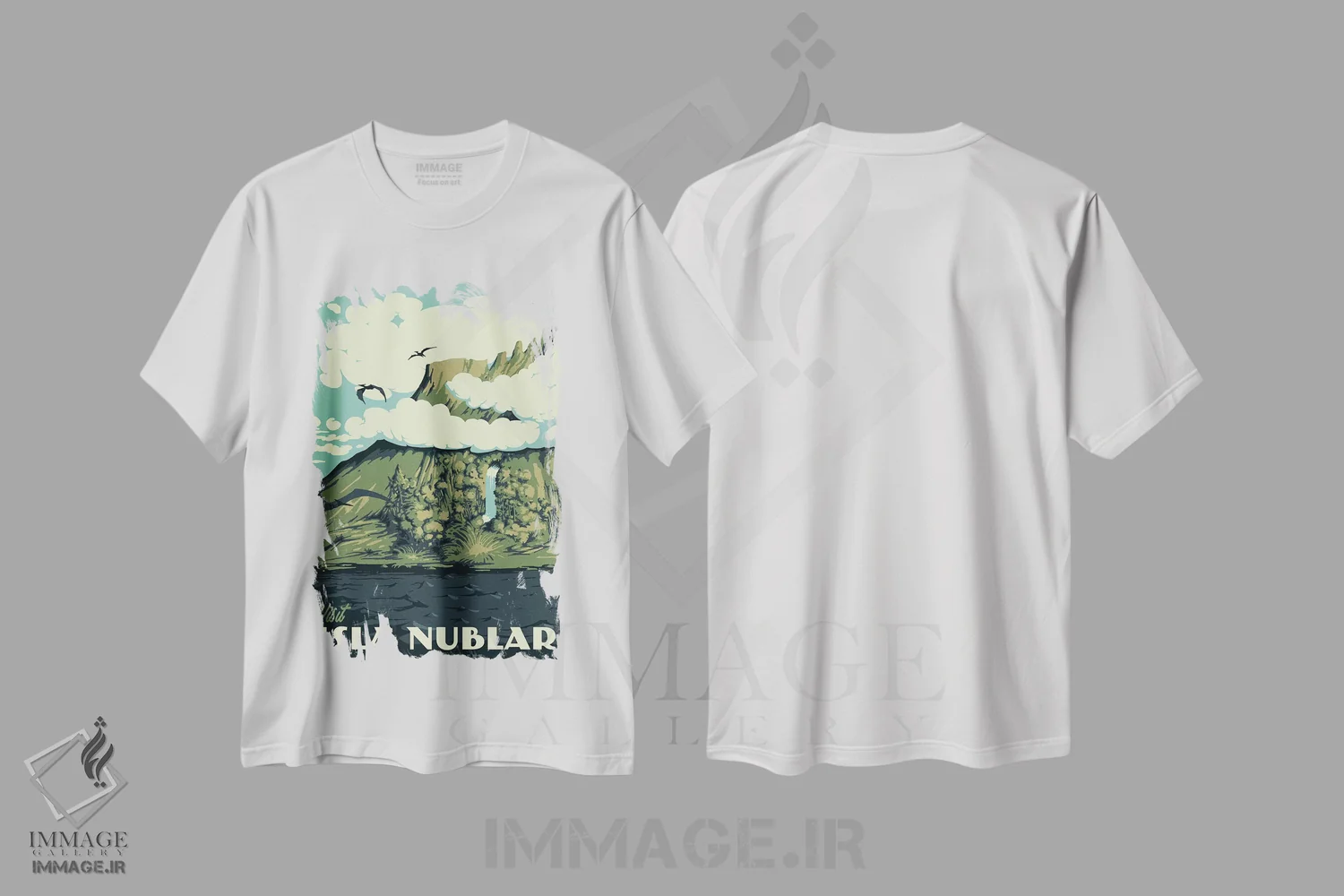 تیشرت سفید طرح دار – تیشرت ژوراسیک پارک ,"بازدید از ایزلا نوبلار" اثر ماتیولِه فروشگاه ایماژ