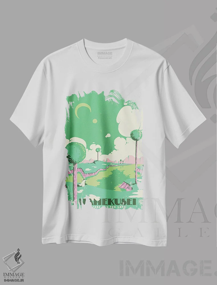 تیشرت سفید طرح دار – تیشرت انیمه ,"بازدید از نامکوزی" اثر ماتیولِه فروشگاه ایماژ