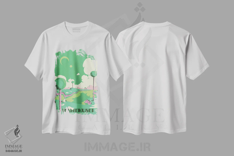 تیشرت سفید طرح دار – تیشرت انیمه ,"بازدید از نامکوزی" اثر ماتیولِه فروشگاه ایماژ