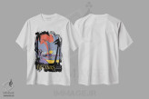 تیشرت سفید طرح دار – تیشرت طبیعت ,"آتشفشان" اثر ماتیولِه immage.ir