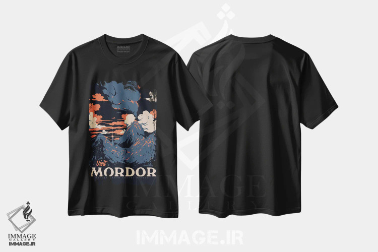 تیشرت مشکی طرح دار – تیشرت فانتزی ,"بازدید از موردور " اثر ماتیولِه فروشگاه ایماژ