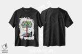 تیشرت مشکی طرح دار – تیشرت هنری اجتماعی ,"خرابکاری" اثر ماتیولِه فروشگاه ایماژ