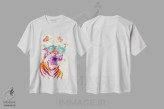 تیشرت سفید طرح دار – تیشرت حیوانات ,"گرمسیری" اثر ماتیولِه immage.ir