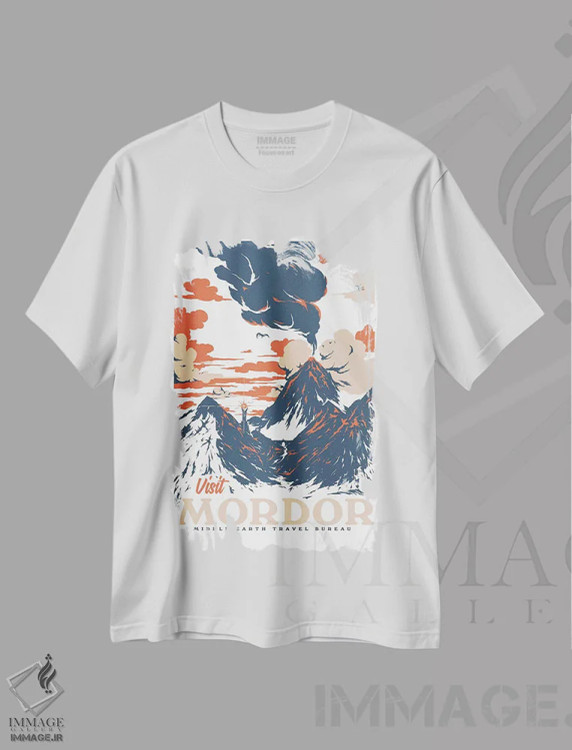 تیشرت سفید طرح دار – تیشرت طبیعت ,"بازدید از موردور" اثر ماتیولِه فروشگاه ایماژ