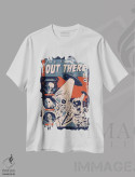 تیشرت سفید طرح دار – تیشرت رترو ,"پرونده های کمیک" اثر ماتیولِه فروشگاه ایماژ