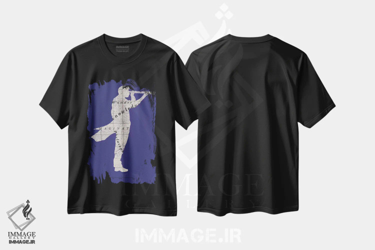 تیشرت مشکی طرح دار – تیشرت مردانه ,"کاشف" اثر ماتیولِه immage.ir