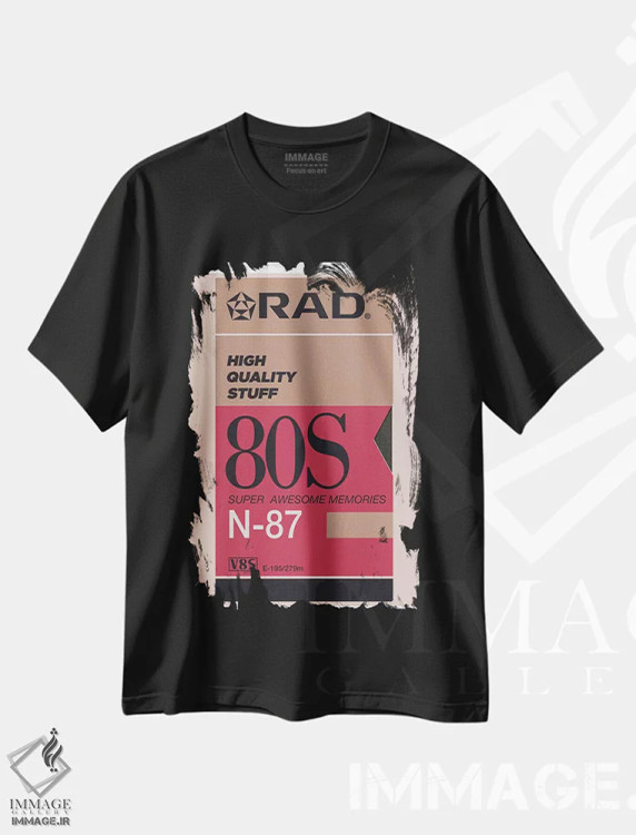 تیشرت مشکی طرح دار – تیشرت وینتیج ,"چیزهای باکیفیت" اثر ماتیولِه فروشگاه ایماژ