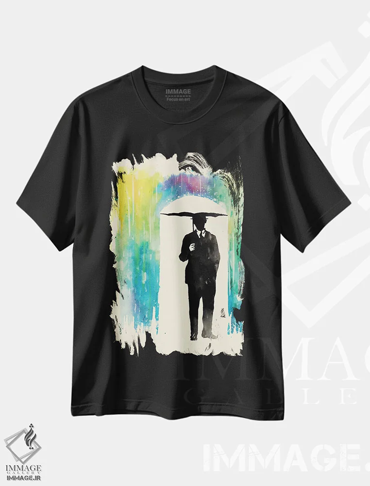 تیشرت مشکی طرح دار – تیشرت هنری ,ترس از رنگ ها اثر ماتیولِه immage.ir