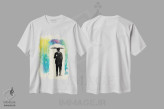 تیشرت سفید طرح دار – تیشرت هنری ,ترس از رنگ ها اثر ماتیولِه فروشگاه ایماژ