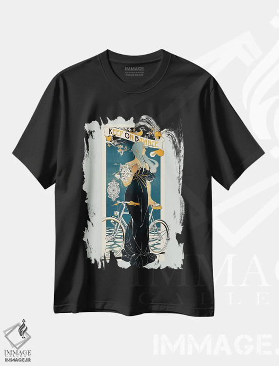 تیشرت مشکی طرح دار – تیشرت هنری ,حفظ تعادل اثر ماتیولِه فروشگاه ایماژ