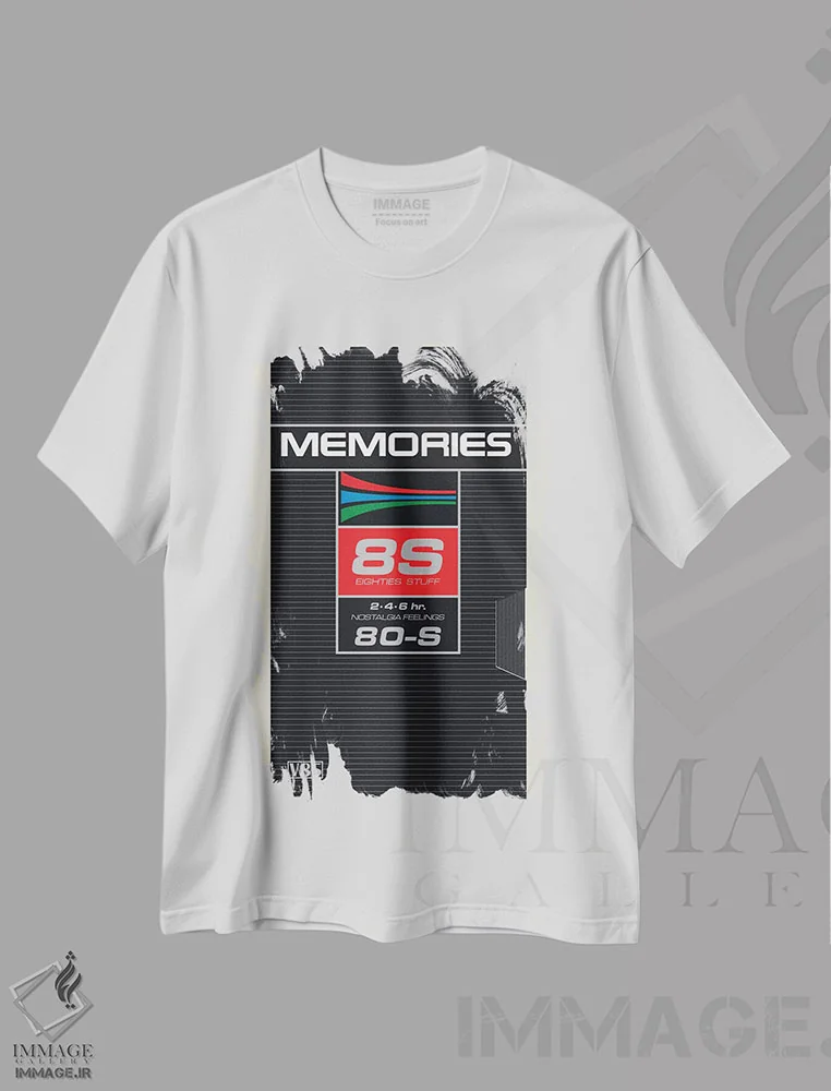 تیشرت سفید طرح دار – تیشرت وینتیج ,خاطرات اثر ماتیولِه immage.ir