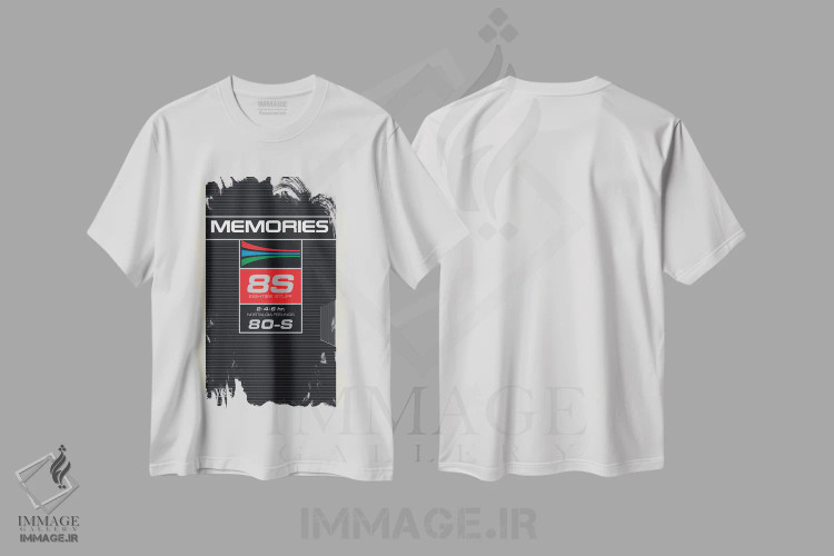 تیشرت سفید طرح دار – تیشرت وینتیج ,خاطرات اثر ماتیولِه immage.ir