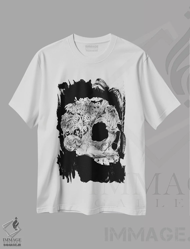 تیشرت سفید طرح دار – تیشرت سوررئال ,طبیعت بی جان اثر ماتیولِه immage.ir