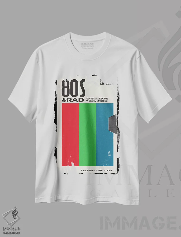 تیشرت سفید طرح دار – تیشرت رترو ,خاطرات باحال اثر ماتیولِه immage.ir