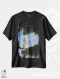 تیشرت مشکی طرح دار – تیشرت فانتزی ,رویای جادویی روزانه اثر سالن هنری مون لایت immage.ir