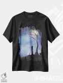 تیشرت مشکی طرح دار – تیشرت فانتزی ,شب پری ها اثر سالن هنری مون لایت فروشگاه ایماژ