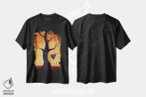 تیشرت مشکی طرح دار – تیشرت گرافیکی فانتزی ,اشتراک گذاشتن تخیل من اثر سالن هنری مون لایت فروشگاه ایماژ