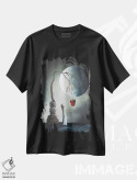 تیشرت مشکی طرح دار – تیشرت ماه کامل ,بسیار وسوسه انگیز اثر سالن هنری مون لایت فروشگاه ایماژ