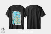 تیشرت مشکی طرح دار – تیشرت هنری ,اسکاتلند - نقشه تصویری با نمادها و نکات برجسته اثر مارکوس و مارتینا بلیشنر immage.ir