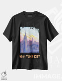 تیشرت مشکی طرح دار – تیشرت هنری ,پوستر کلاسیک رترو نیویورک سیتی آمریکا اثر مارکوس و مارتینا بلیشنر فروشگاه ایماژ