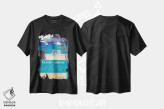 تیشرت مشکی طرح دار – تیشرت پوستر ,پوستر سفر دریایی کارائیب غربی به سبک رترو اثر مارکوس و مارتینا بلیشنر فروشگاه ایماژ