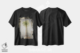 تیشرت مشکی طرح دار – تیشرت طبیعت ,"نخل آفتاب II" اثر مایکل مارکون فروشگاه ایماژ
