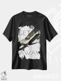 تیشرت مشکی طرح دار – تیشرت وینتیج ,"هواپیماهای کلاسیک II" اثر مایکل مارکون فروشگاه ایماژ