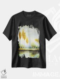 تیشرت مشکی طرح دار – تیشرت طبیعت ,"آرامش سپتامبر I" اثر مایکل مارکون فروشگاه ایماژ