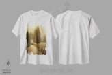 تیشرت سفید طرح دار – تیشرت طبیعت ,"آوبورن I" اثر مایکل مارکون immage.ir