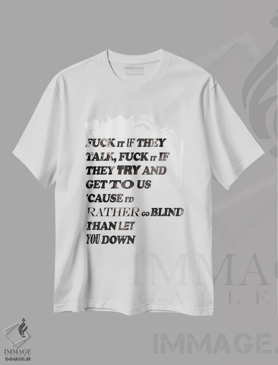 تیشرت سفید طرح دار – تیشرت موسیقی ,گربه ماهی و بوتل من ها اثر JMA مدیا immage.ir