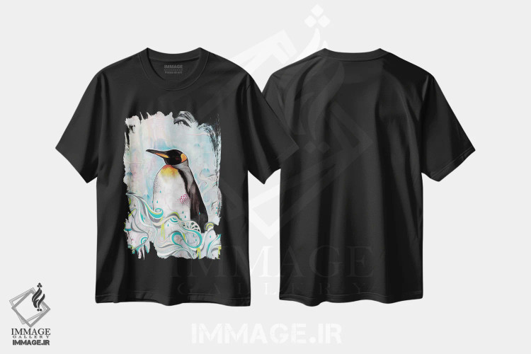 تیشرت مشکی طرح دار – تیشرت حیوانات ,پادشاه اثر مت میلر فروشگاه ایماژ