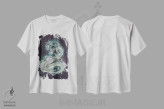 تیشرت سفید طرح دار – تیشرت فانتزی ,مار دندان خنجری اثر مت میلر immage.ir